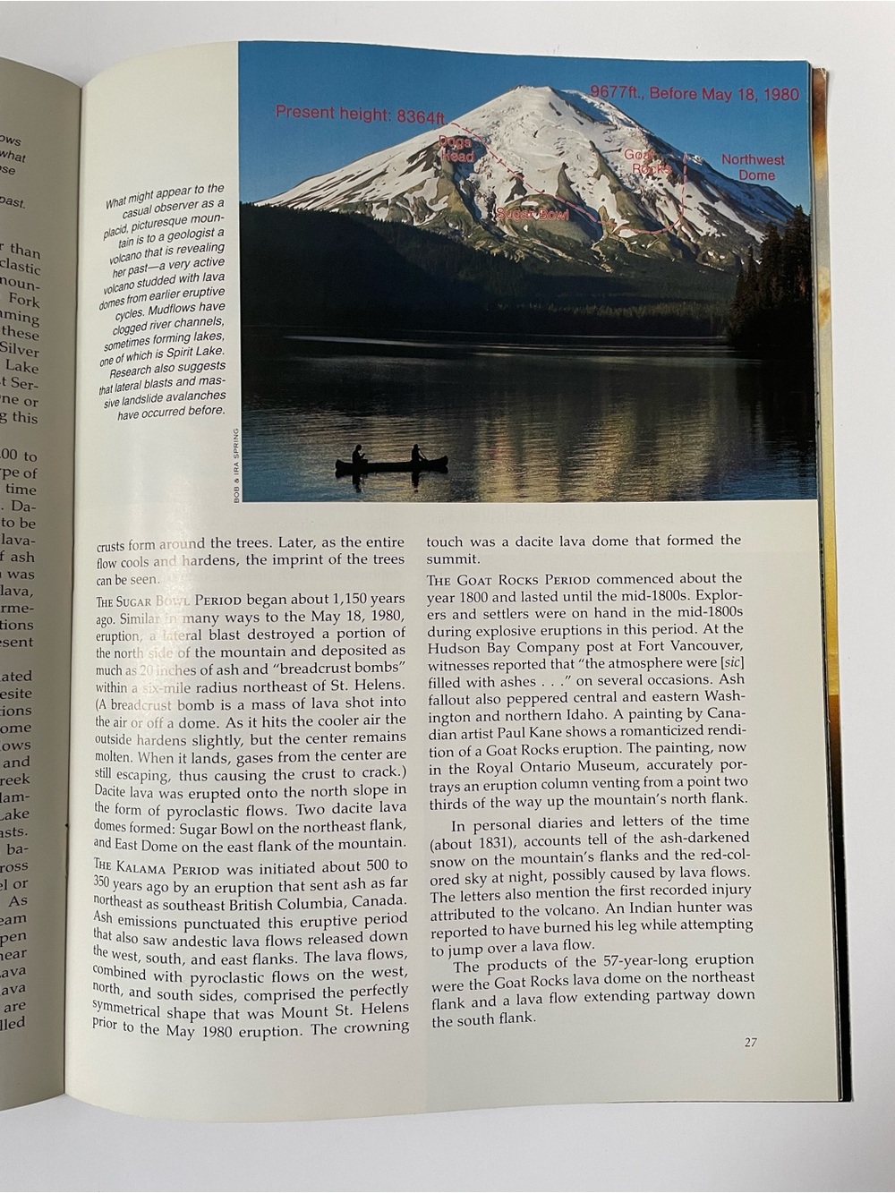 Vintage Mount St. Helens Scenic scenery 1986. - Picture 5 of 6